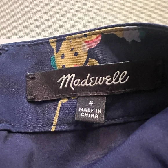 NWOT Madewell 100% Silk Atrium Midi Skirt in Bird of Paradise Size 4 - Picture 8 of 8